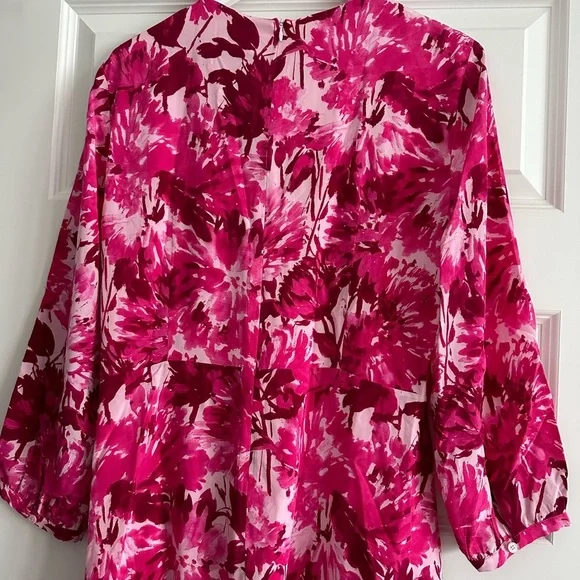 The Fold Lora Dress in Pink NWT 100% Silk - Picture 10 of 14